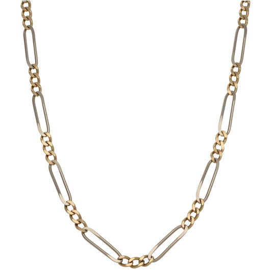 9ct Bicolour Gold Fancy Necklace 20"