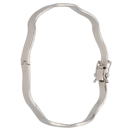 9ct White Gold Alternative Bangle