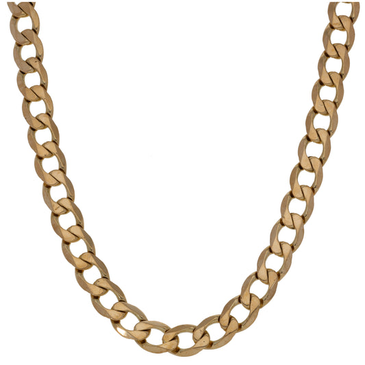 9ct Gold Curb Chain 24"