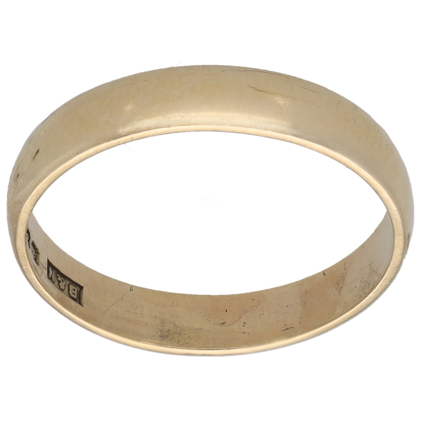 9ct Gold Plain Wedding Ring Size K