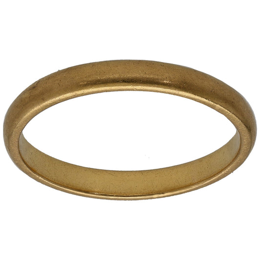 22ct Gold Plain Wedding Ring Size Q