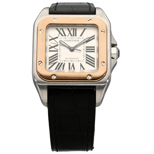 Cartier Santos 100 2878 33mm Bi-Colour Watch