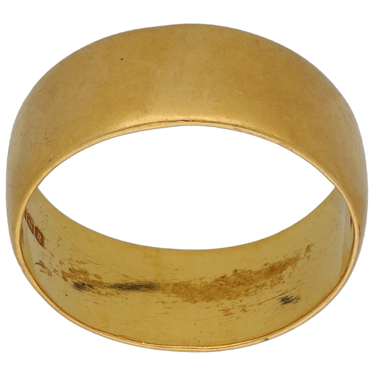 22ct Gold Plain Wedding Ring Size S