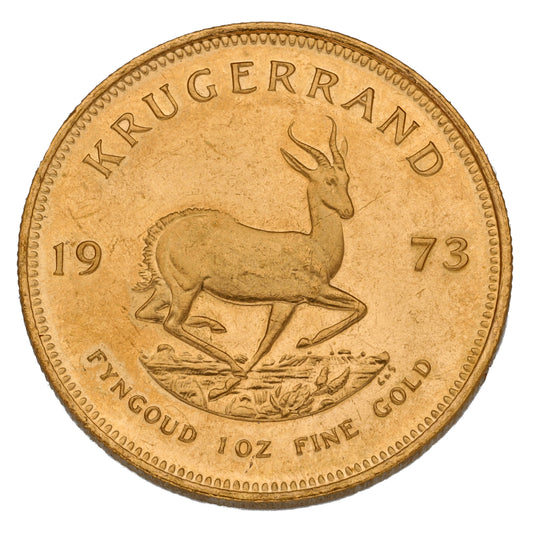 22ct Gold 1 OZ Krugerrand Coin 1973