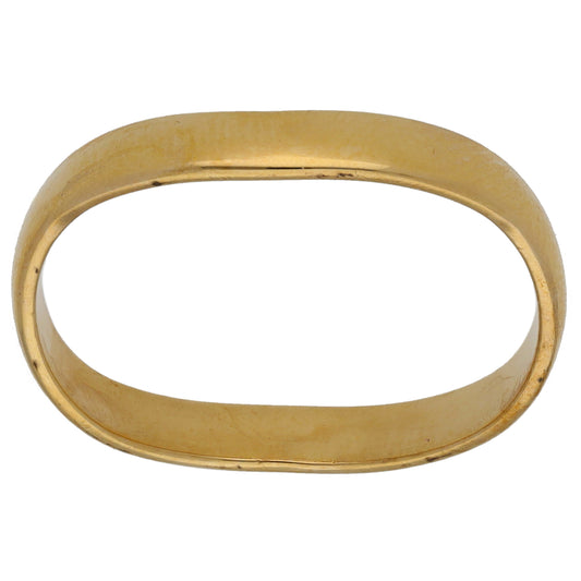 9ct Gold Shaped Wedding Ring Size T