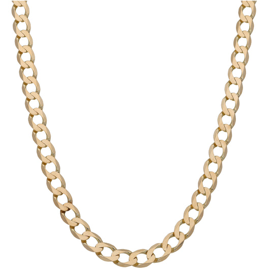 9ct Gold Curb Chain 22"