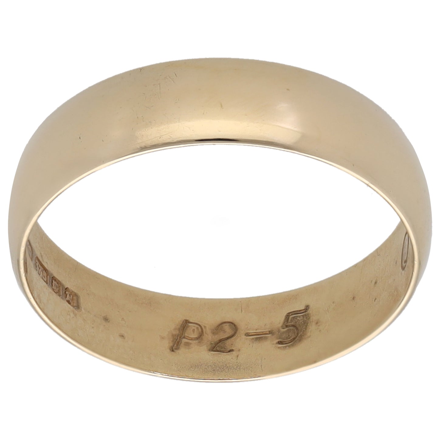 9ct Gold Plain Wedding Ring Size Q