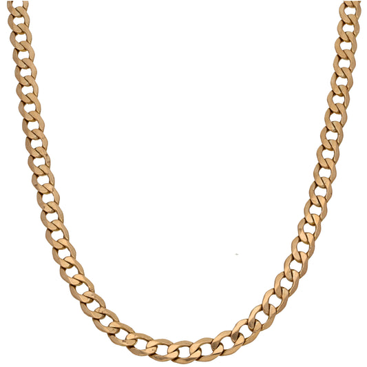 9ct Gold Curb Chain 20"
