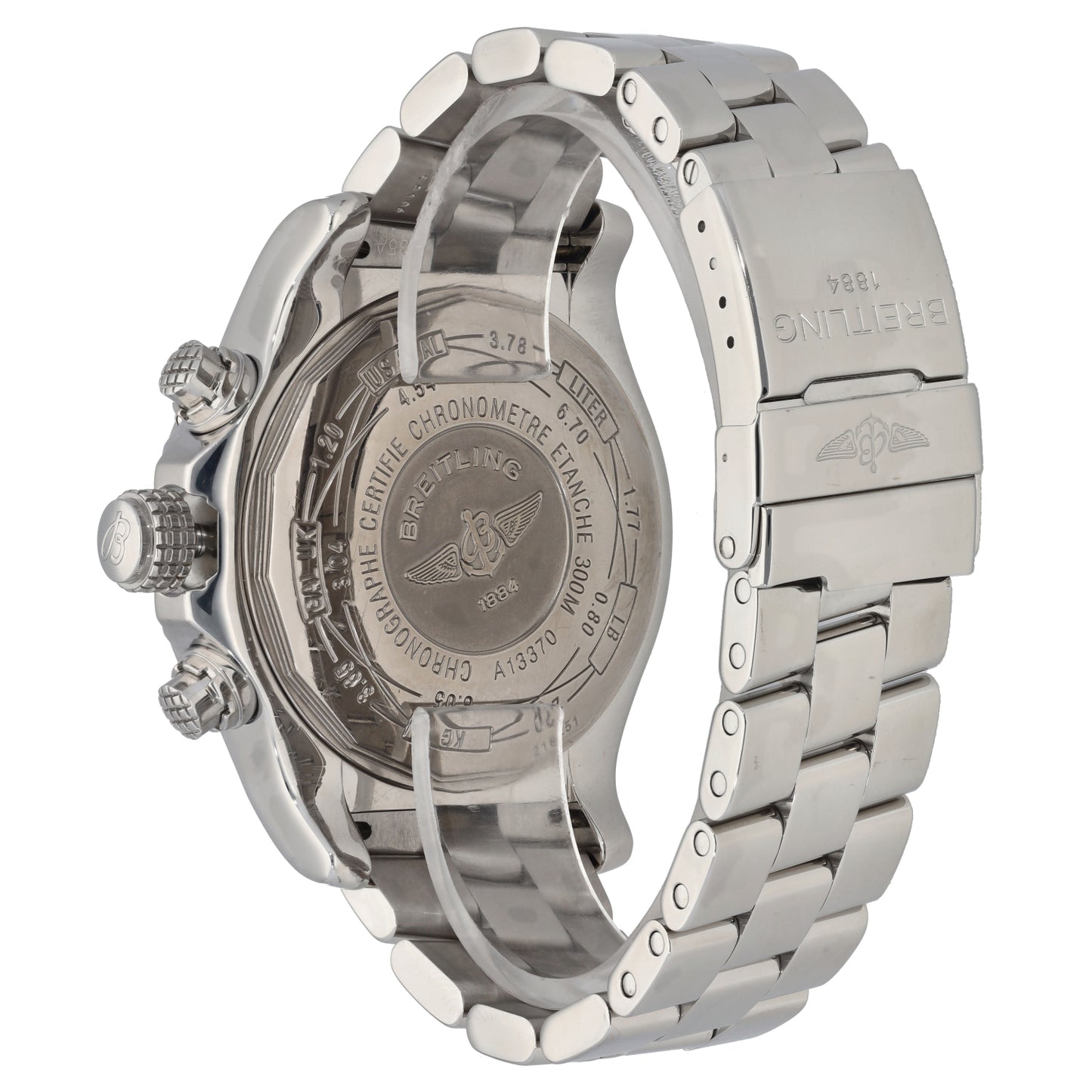 Breitling Super Avenger A13370 48mm Stainless Steel Watch