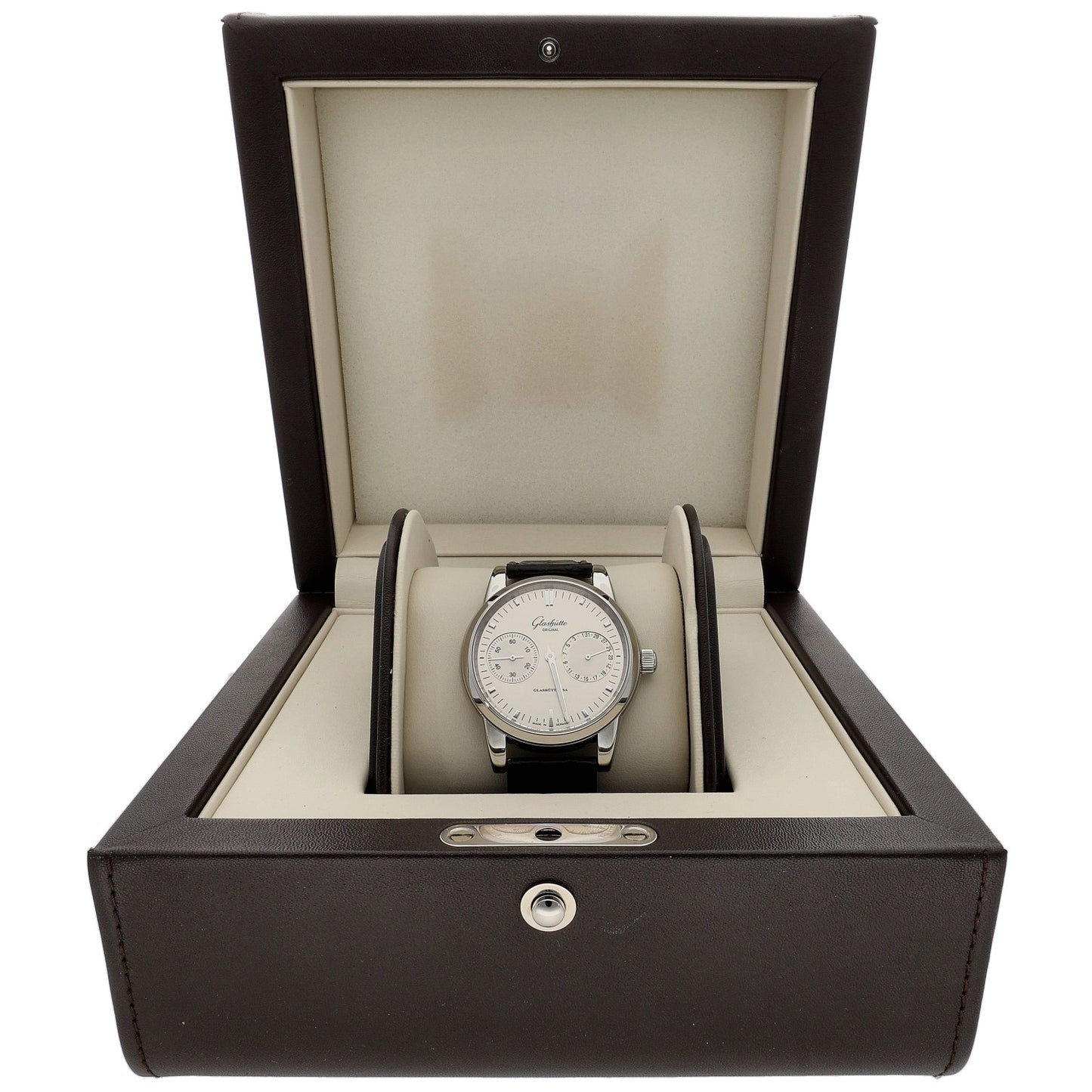 Glashütte Original Senator Hand Date 1.39.58.02.02.04 40mm Stainless Steel Watch