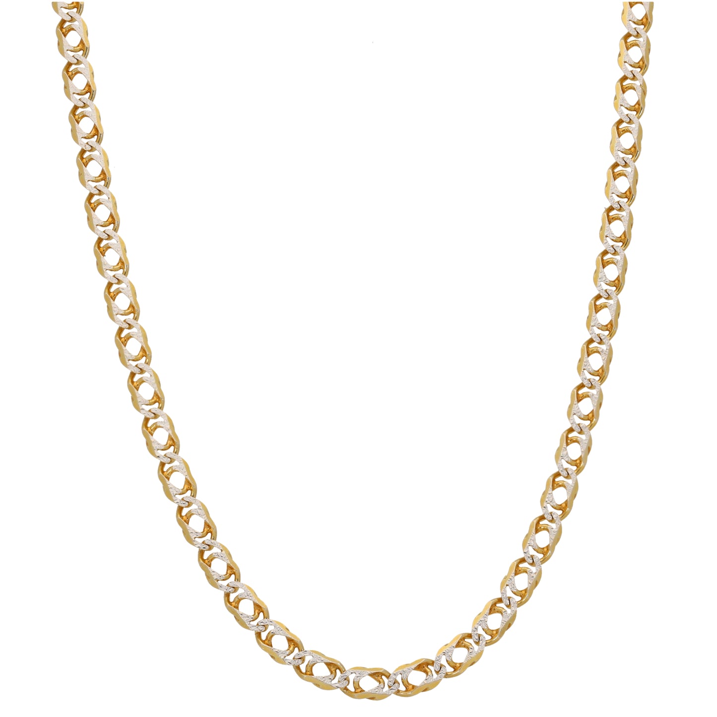 9ct Bi-Colour Gold Other Chain 18"