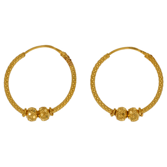 22ct Gold Hoop Earrings