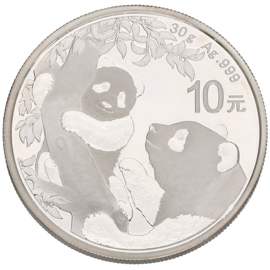 Fine Silver Chinese Panda 30g Coin 2021