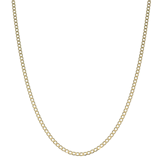 9ct Gold Curb Chain 22"