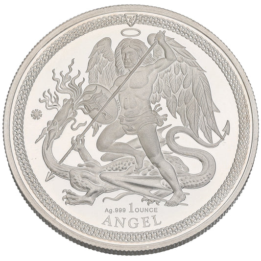 Fine Silver Isle Of Man Angel 1 OZ Coin 2018