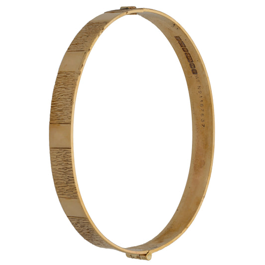 9ct Gold Hinged/Clasp Bangle