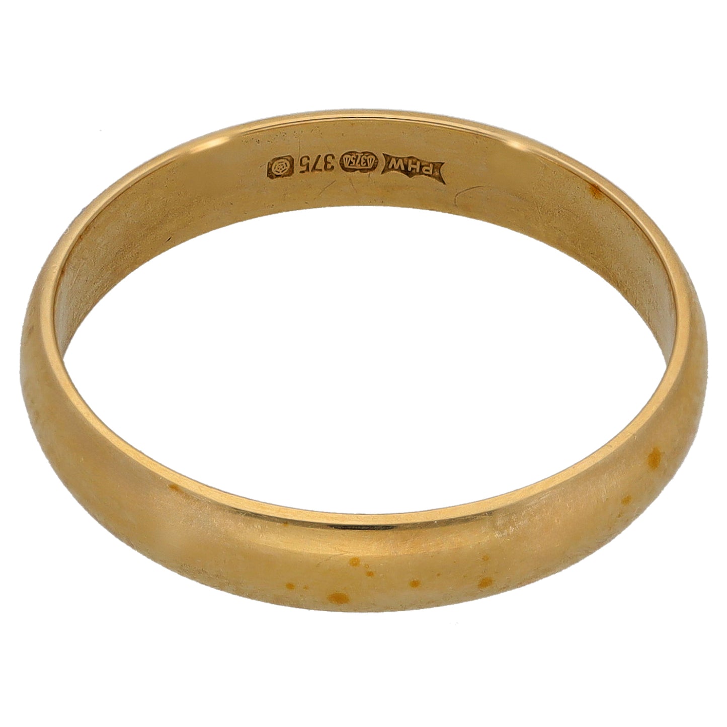 9ct Gold Plain Wedding Ring Size R