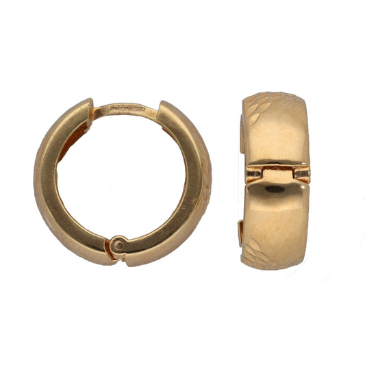 18ct Gold Hoop Earrings