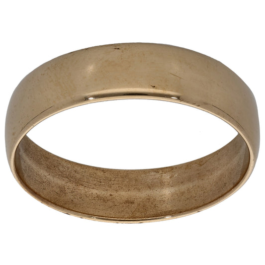 9ct Gold Plain Wedding Ring Size V