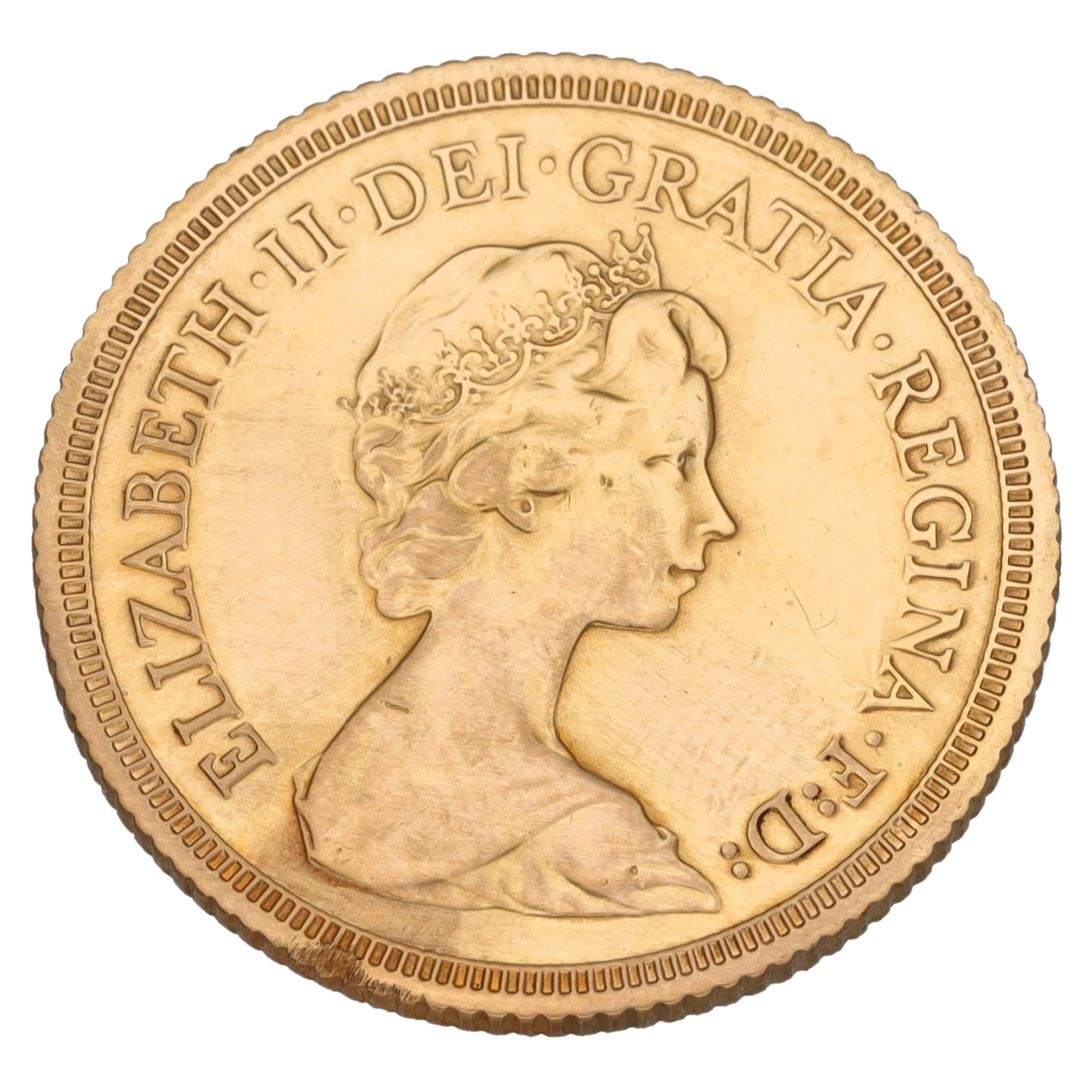 22ct Gold Queen Elizabeth II Full Sovereign Coin 1976