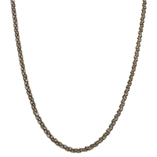 9ct Bicolour Gold Fancy Necklace 18"