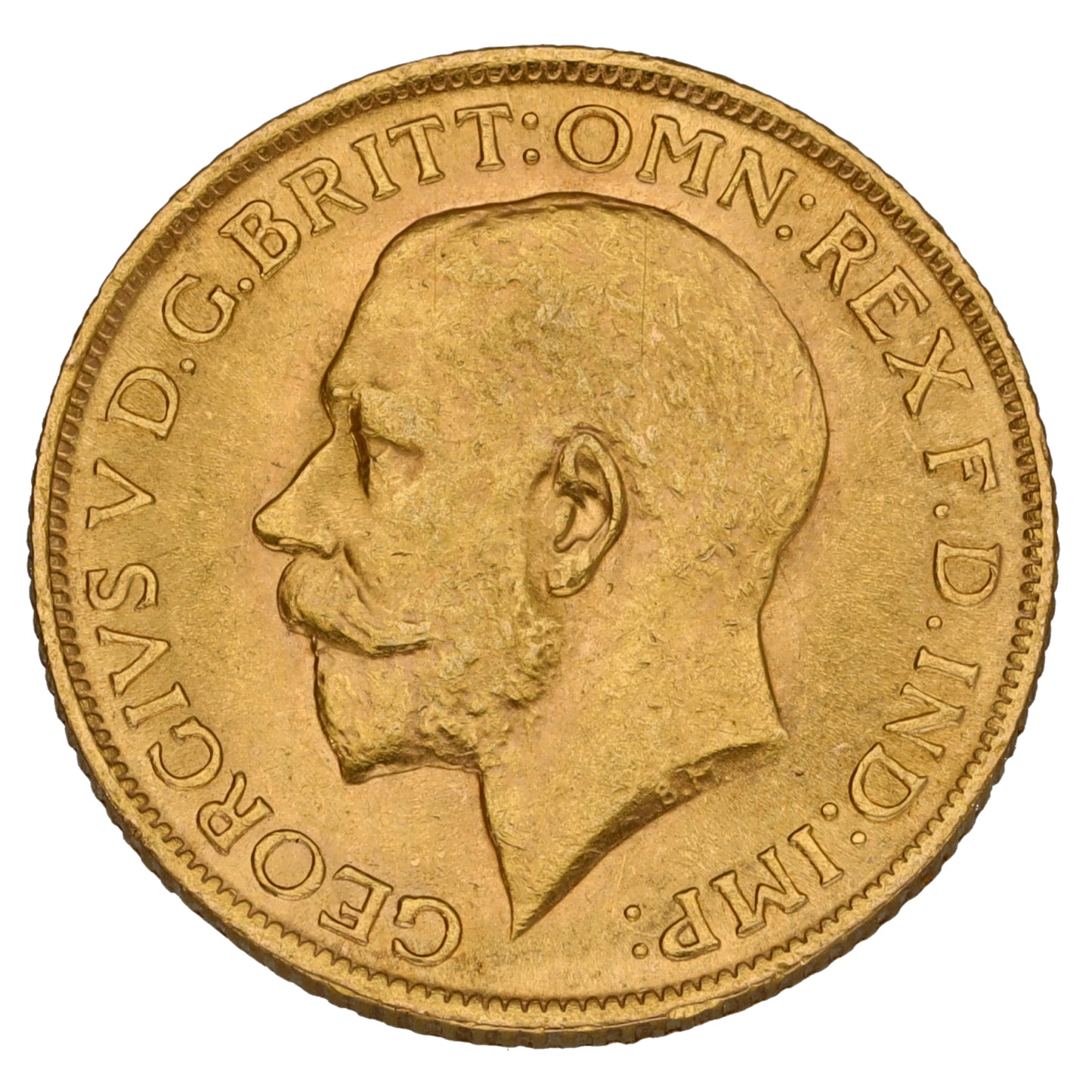 22ct Gold King George V Full Sovereign Coin 1913