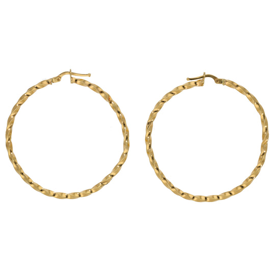 14ct Gold Hoop Earrings