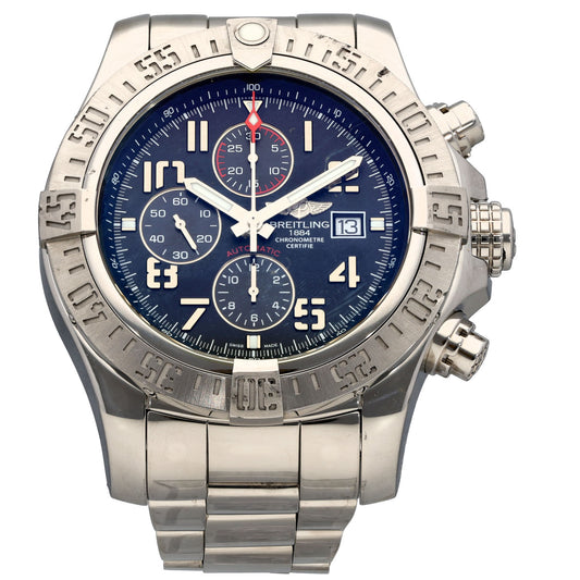 Breitling Super Avenger II A13371 48mm Stainless Steel Watch