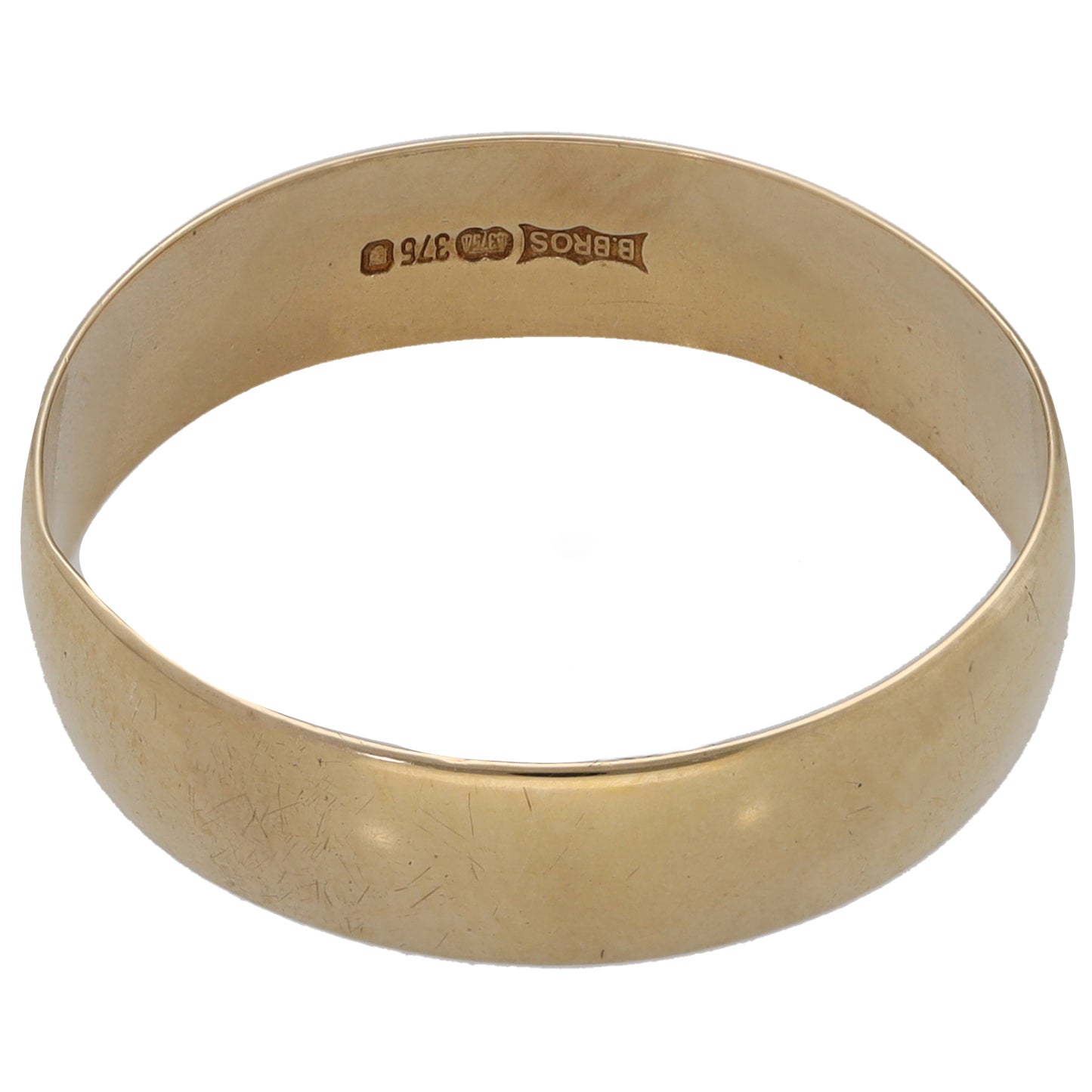 9ct Gold Plain Wedding Ring Size U