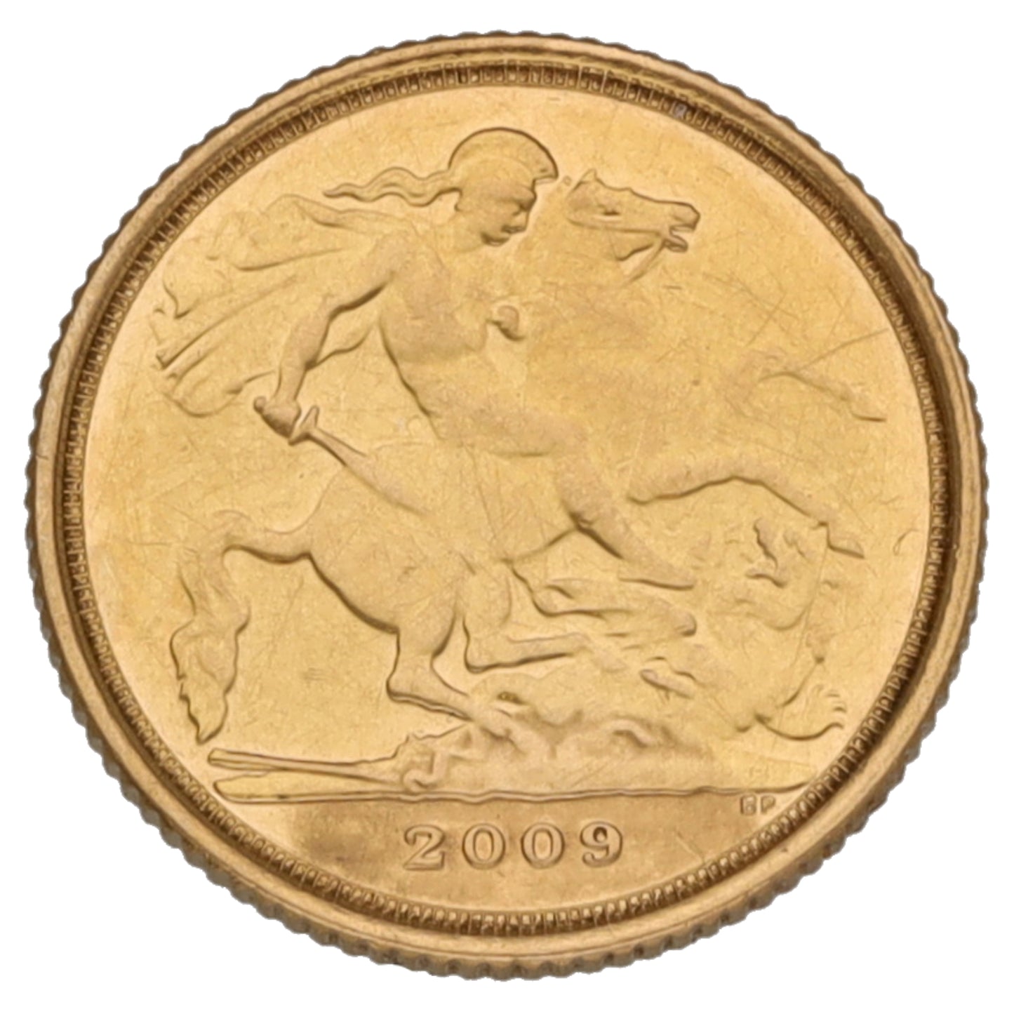 22ct Gold Queen Elizabeth II Quarter Sovereign Coin 2009