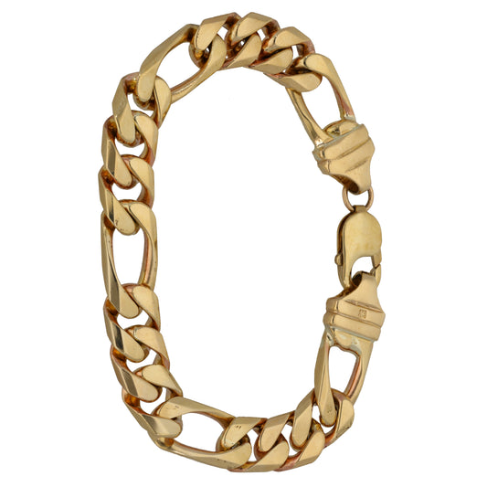 9ct Gold Figaro Bracelet