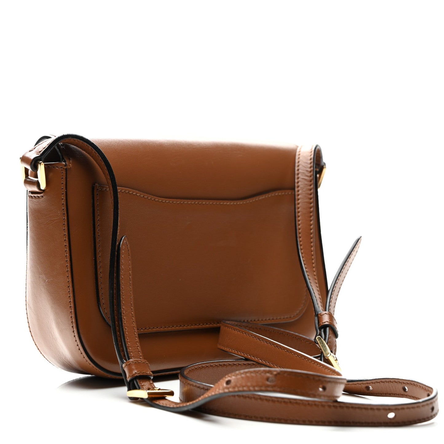 Prada Corsaire City Calf Leather Bag - Cognac