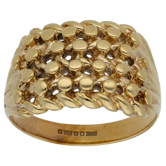 9ct Gold Keeper Ring Size W