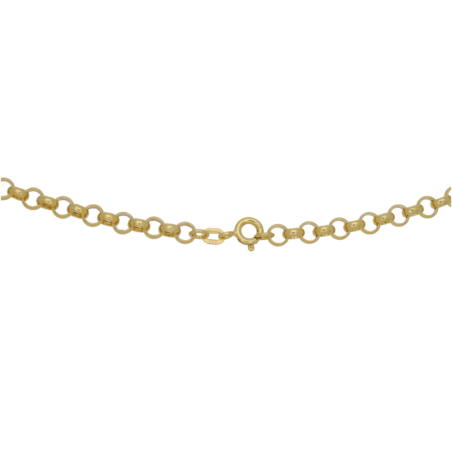 New 9ct Gold Belcher Chain 18"