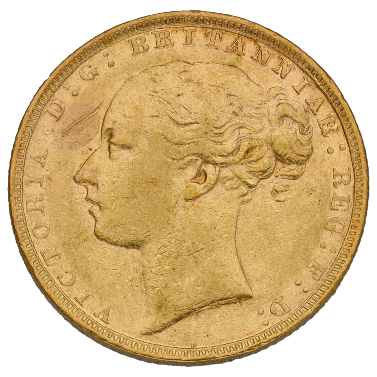 22ct Gold Queen Victoria Full Sovereign Coin 1880