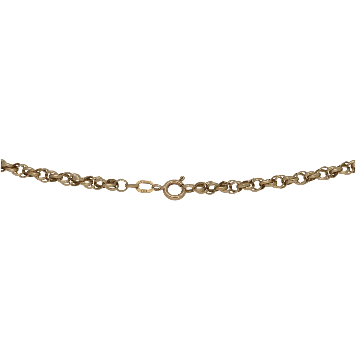9ct Gold Belcher Chain 18"