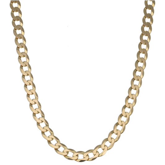 9ct Gold Curb Chain 20"