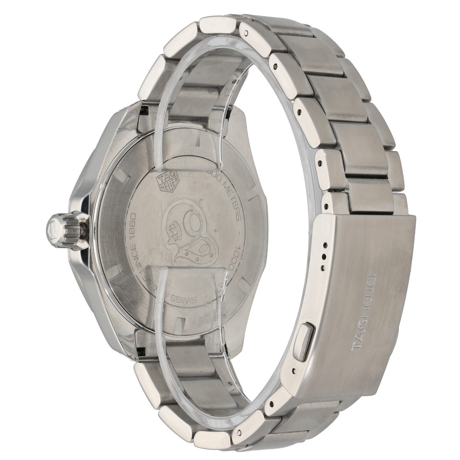 Tag Heuer Aquaracer WAY101A, black dial, stainless steel, link bracelet