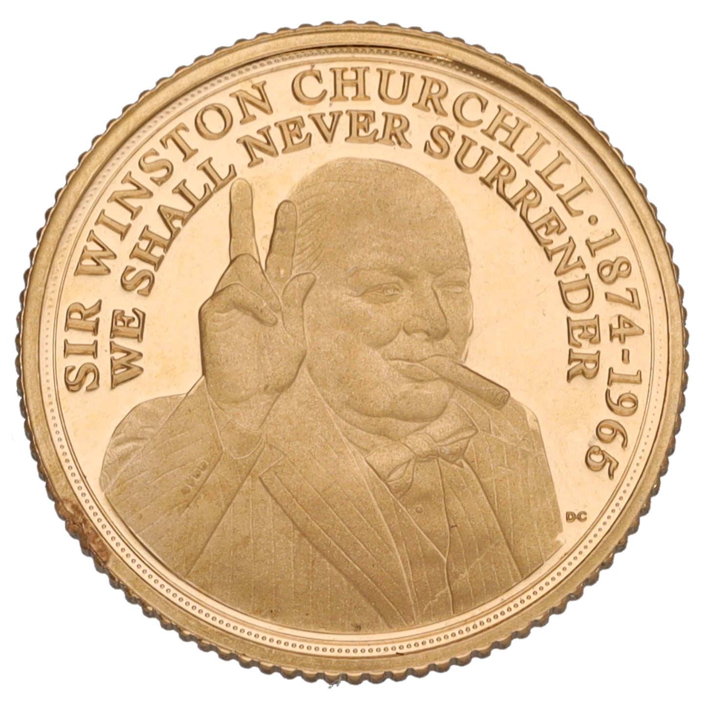 22ct Gold Sir Winston Churchill Half Sovereign Coin 2020
