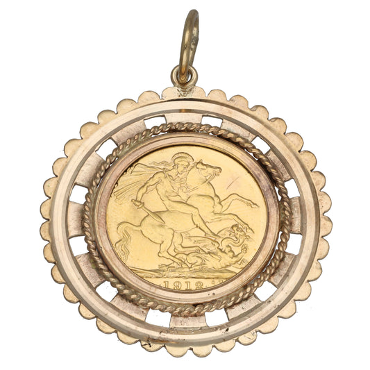 9ct Gold Coin Pendant