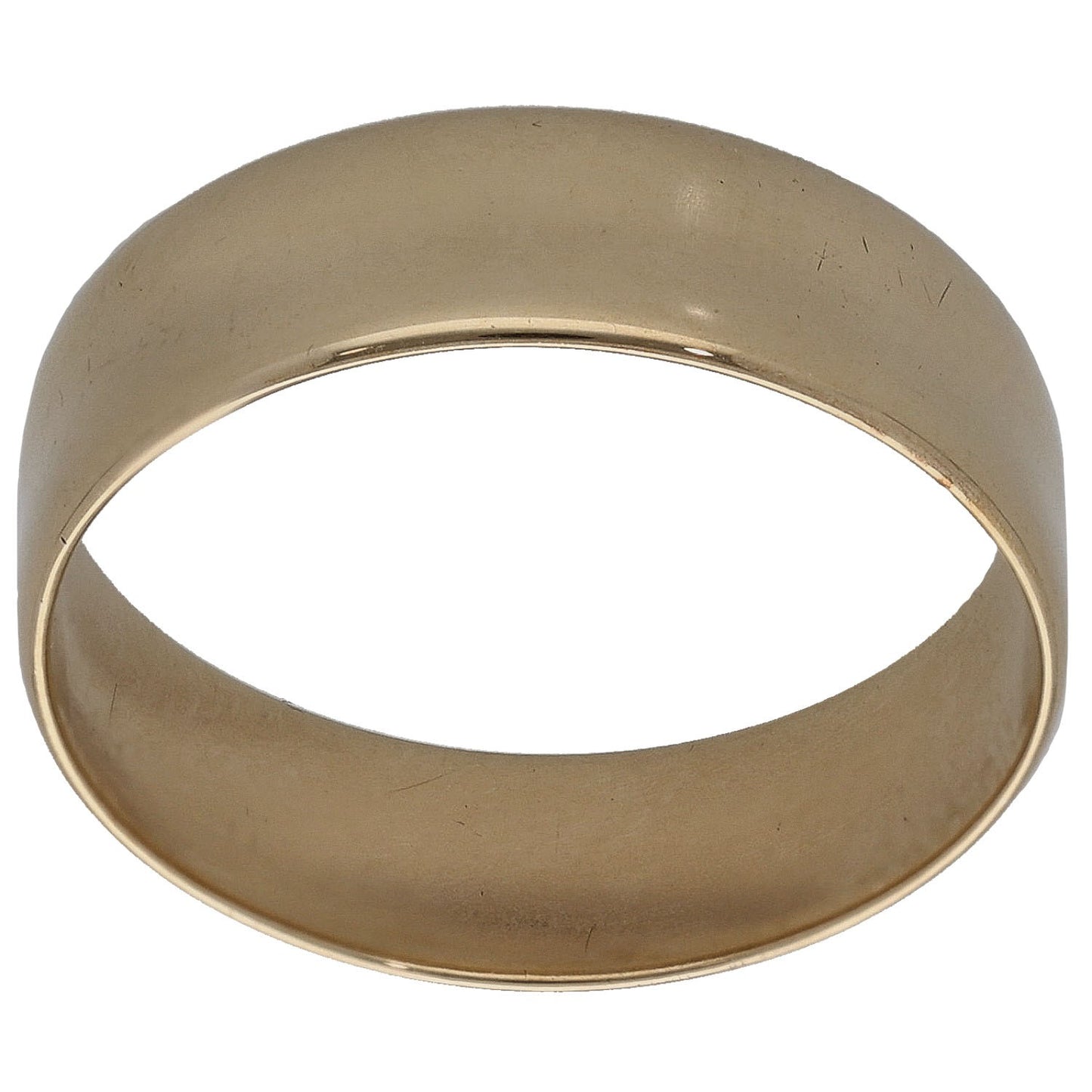 9ct Gold Plain Wedding Ring Size N