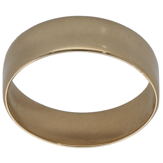9ct Gold Plain Wedding Ring Size N