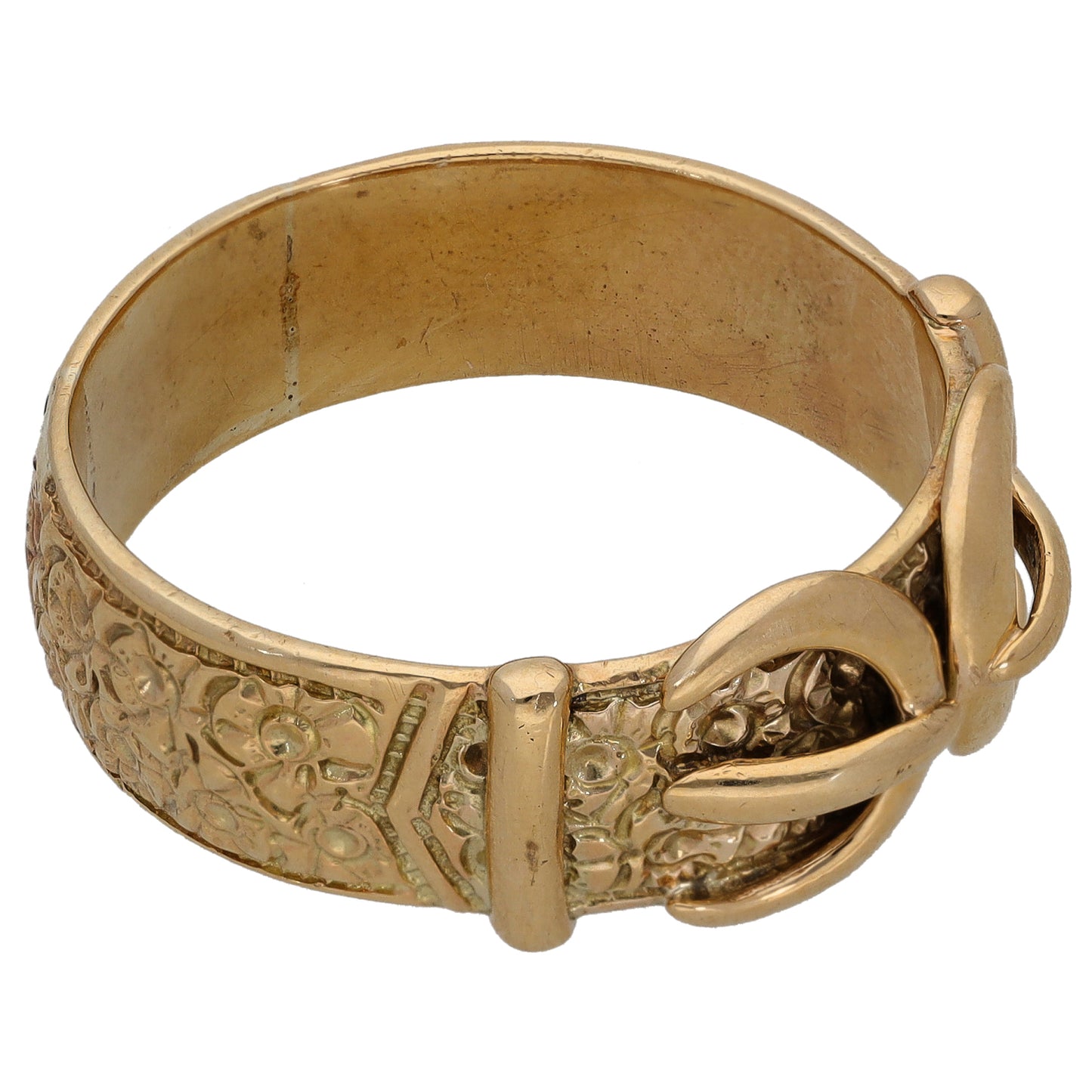 9ct Gold Buckle Ring Size Z