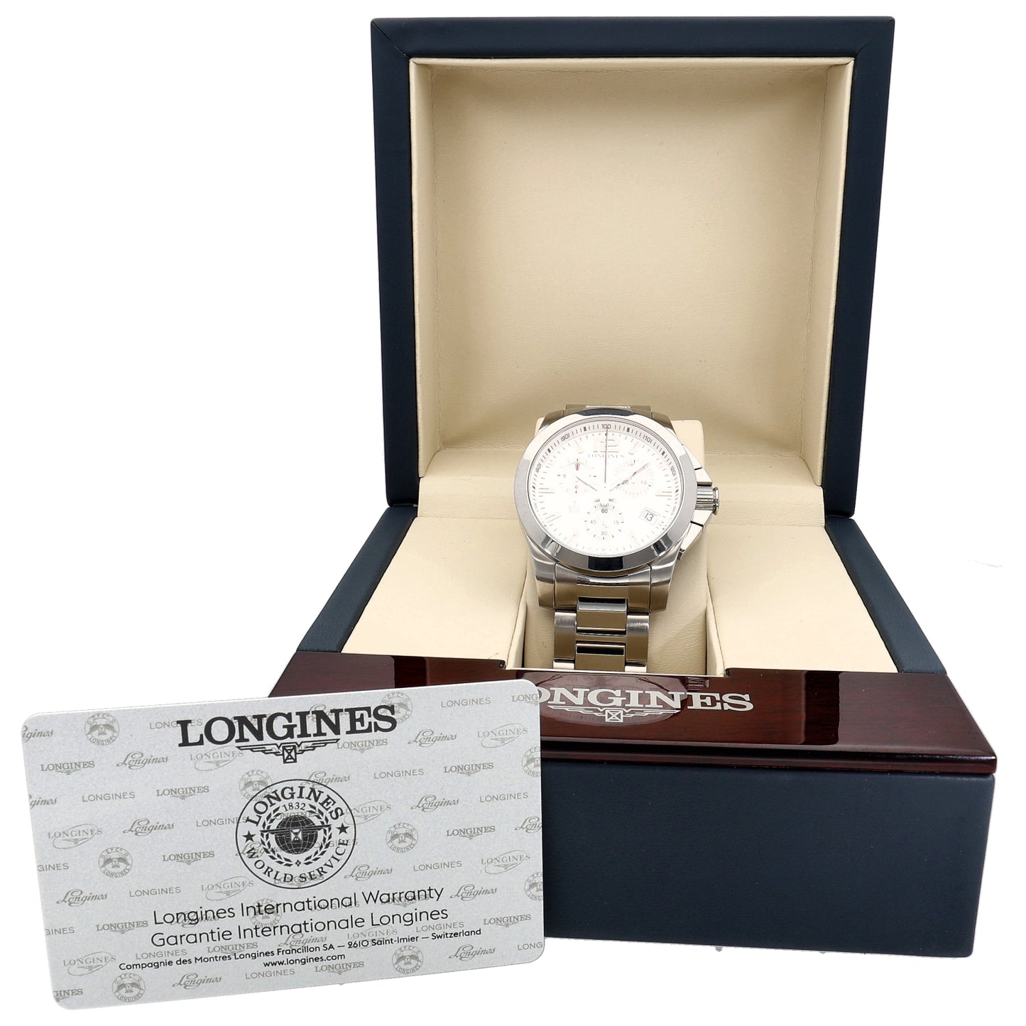 Longines Conquest L3.700.4 41mm Stainless Steel Watch