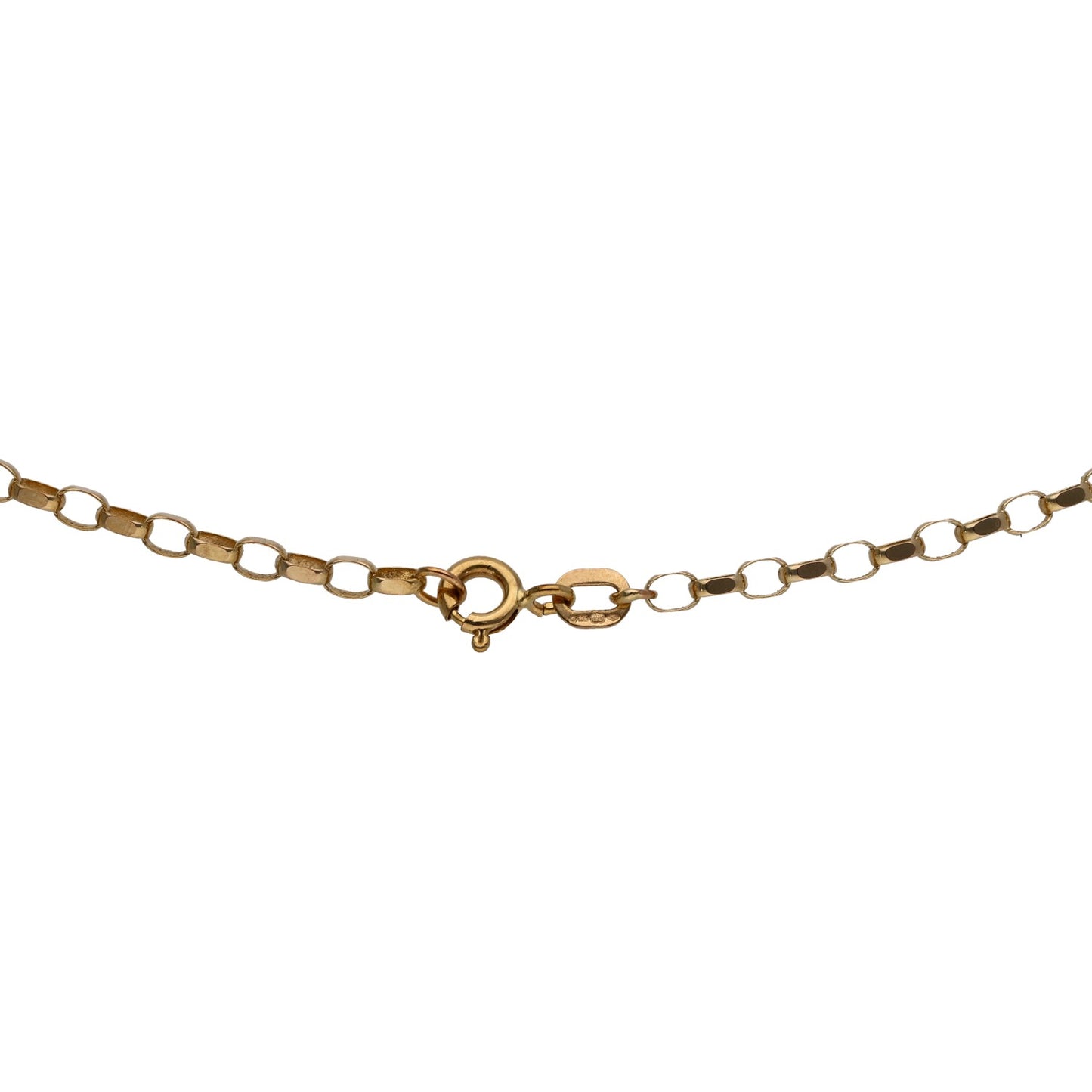 9ct Gold Belcher Chain 18"
