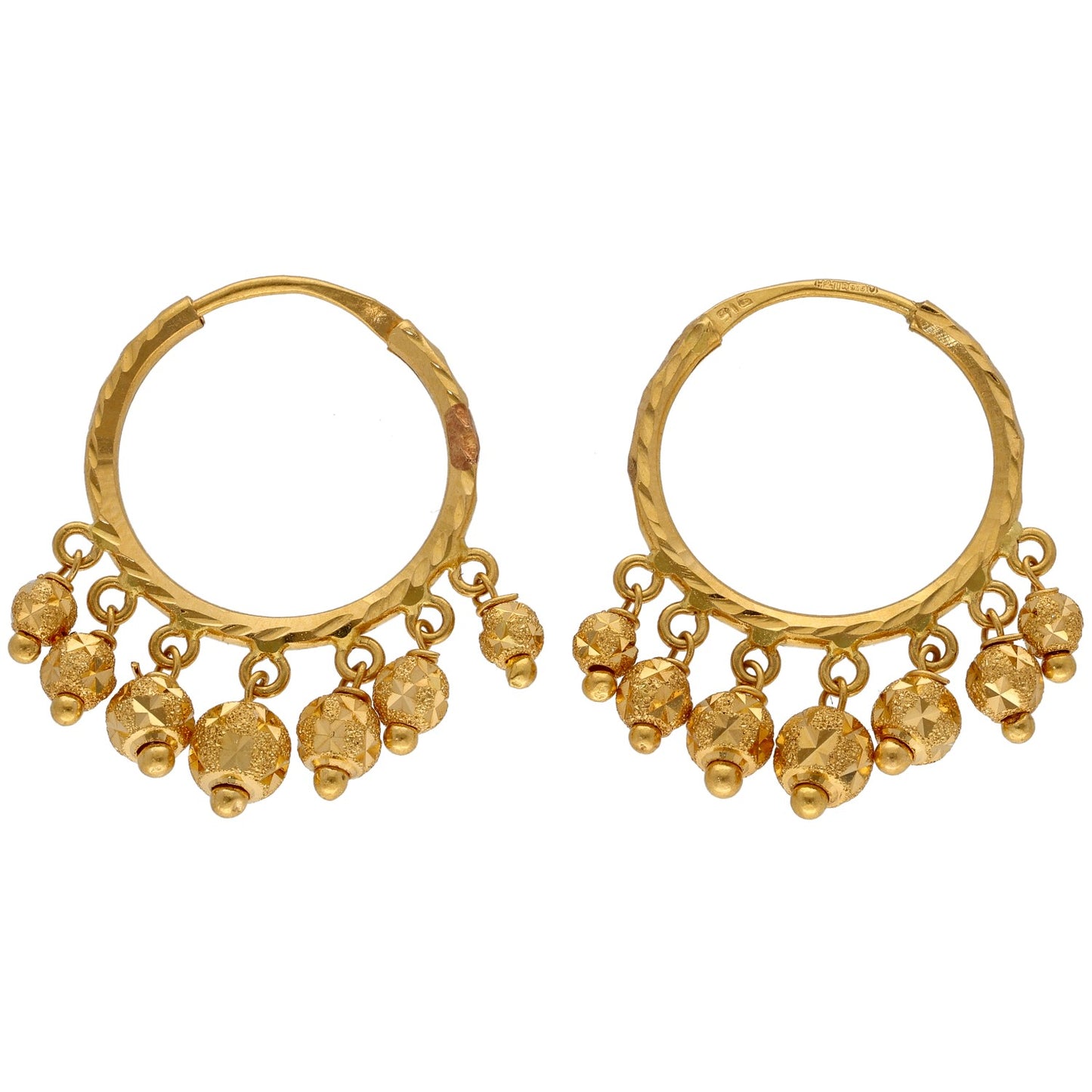 22ct Gold Hoop Earrings