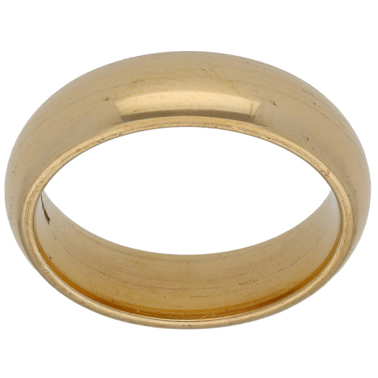 9ct Gold Plain Wedding Ring Size S
