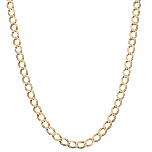 9ct Gold Curb Chain 20"