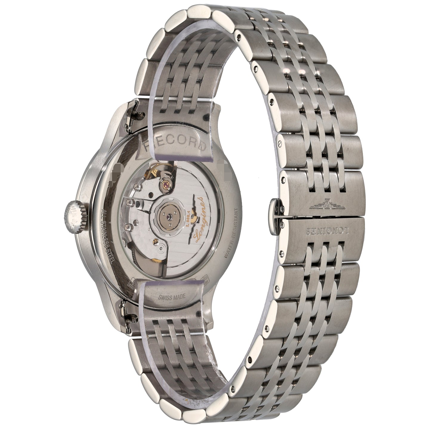 Longines Record L2.820.4 38.5mm Stainless Steel Watch