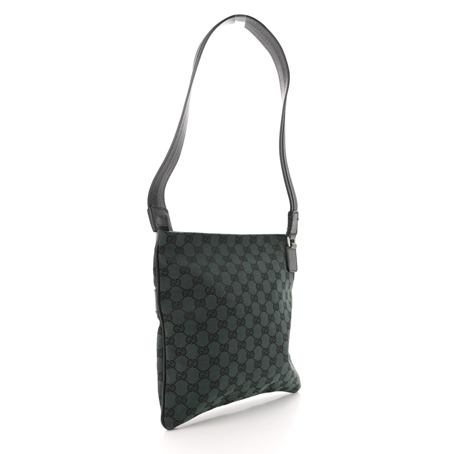 Gucci Messenger GG Canvas Bag - Black